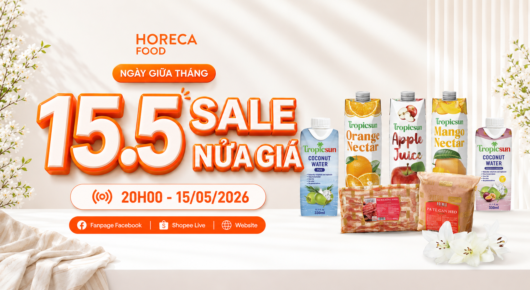 15.5 – NGÀY GIỮA THÁNG SALE NỬA GIÁ CÙNG HORECA FOOD